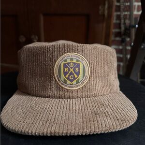 Martin Dingman Tan Corduroy Hat // NEW WITHOUT TAGS